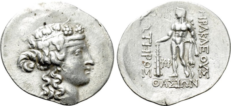 THRACE. Thasos. Tetradrachm (Circa 148-90/80 BC). 

Obv: Head of Dionysos righ...