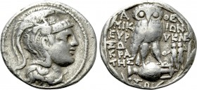 ATTICA. Athens. Tetradrachm (124/3 BC). New Style Coinage. Mikion, Euryklei- and Sokrates, magistrates.