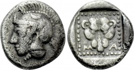 LESBOS. Methymna. Hemidrachm or Triobol (Circa 450/440-406 BC).