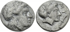 LESBOS. Mytilene. Diobol (Circa 400-350 BC).