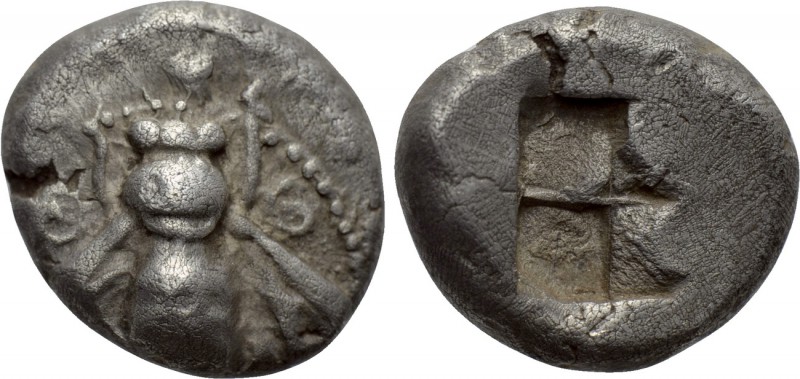 IONIA. Ephesos. Drachm (Circa 5th century BC). 

Obv: Bee; tendril to left and...