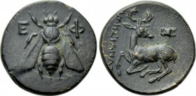 IONIA. Ephesos. Ae (Circa 390-320/00 BC). Uncertain magistrate.