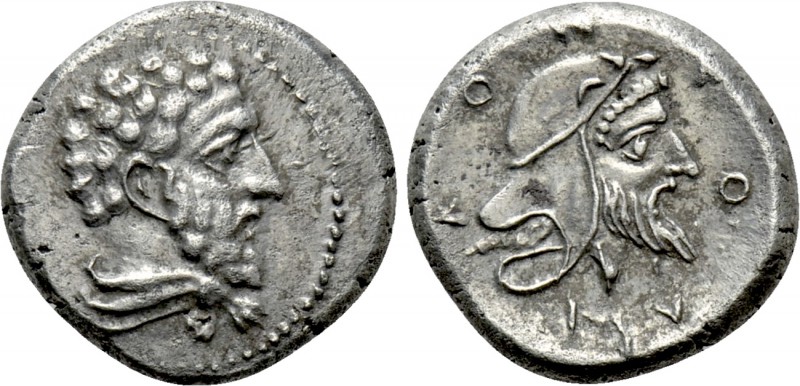CILICIA. Soloi. Tiribazos (Satrap of Lydia, 388-380 BC). Stater. 

Obv: Bearde...