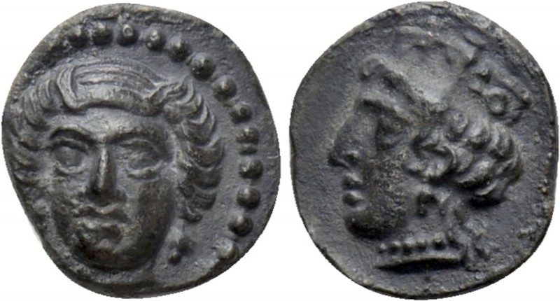 CILICIA. Tarsos. Obol (Circa 389-375 BC). 

Obv: Female head facing slightly l...