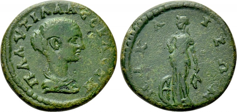 BITHYNIA. Nicaea. Plautilla (Augusta, 202-205). Ae. 

Obv: ΠΛAVTIΛΛA CEBACTH. ...