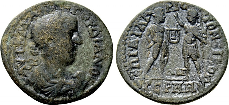 MYSIA. Germe. Gordian III (238-244). Ae. Ael. Aristoneikos, strategos. 

Obv: ...
