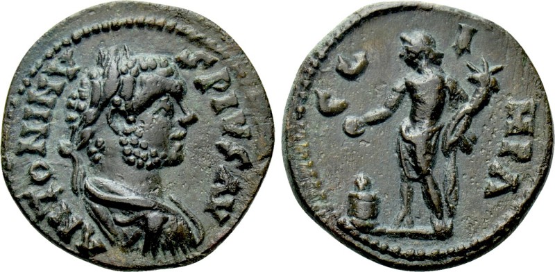 MYSIA. Parium. Caracalla (198-217). Ae. 

Obv: ANTONINVS PIVS AV. 
Laureate, ...