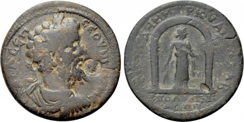 LYDIA. Apollonis. Septimius Severus (193-211). Ae. Demetrios Apella, second stra...