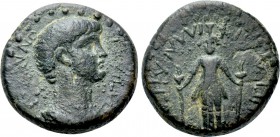 LYDIA. Philadelphia (as Neocaesarea). Nero (54-68). Ae. Ti. Neikanor, magistrate.