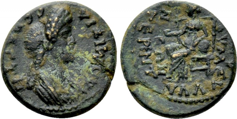 PHRYGIA. Eumenea. Domitia (Augusta, 81-96). Ae. Cl. Terent. Hylla, high priest(e...