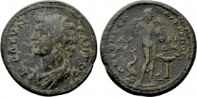 PHRYGIA. Laodicea ad Lycum. Pseudo-autonomous. Time of Antoninus Pius (138-161). Ae. P. Kl. Attalos, archiereus.