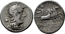 L. POSTUMIUS ALBINUS. Denarius (131 BC). Rome.