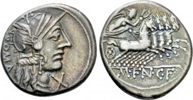 M. FANNIUS C.F. Denarius (123 BC). Rome.