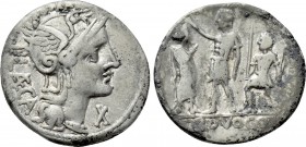 P. LAECA. Denarius (110-109 BC). Rome.