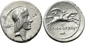 C. PISO L.F. FRUGI. Denarius (68 BC). Rome.