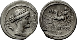 P. PLAUTIUS HYPSAEUS. Denarius (57 BC). Rome.