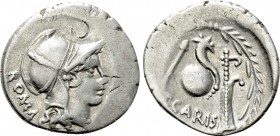 T. CARISIUS. Denarius (46 BC). Rome.