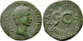 AUGUSTUS (27 BC-14 AD). As. Rome; M. Salvius Otho, moneyer.