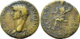 CLAUDIUS (41-54). Dupondius. Rome.