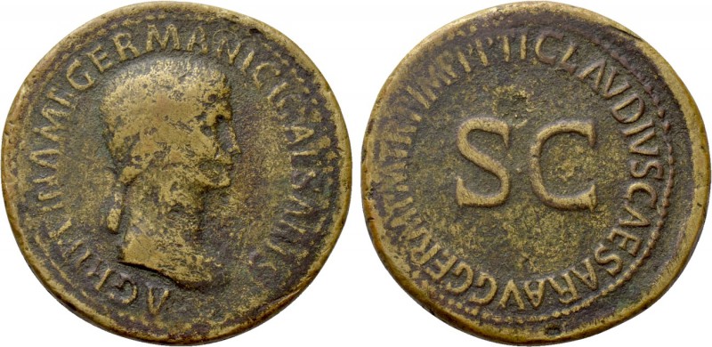 AGRIPPINA I (Died 33). Sestertius. Rome. Struck under Claudius. 

Obv: AGRIPPI...
