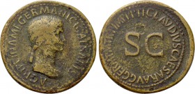 AGRIPPINA I (Died 33). Sestertius. Rome. Struck under Claudius.
