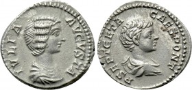 JULIA DOMNA with GETA (Augusta, 193-217). Denarius. Rome.