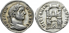 MAXIMIANUS HERCULIUS (First reign, 286-305). Argenteus. Ticinum.