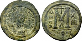JUSTINIAN I (527-565). Follis. Constantinople. Dated RY 13 (539/40).