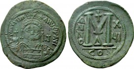 JUSTINIAN I (527-565). Follis. Constantinople. Dated RY 16 (542/3).