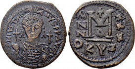 JUSTINIAN I (527-565). Follis. Cyzicus. Dated RY 30 (556/7).