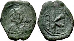 TIBERIUS III (APSIMAR) (698-705). Half Follis. Constantinople. Dated RY 2 (699/700).