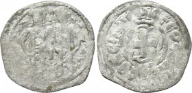 ANDRONICUS II PALAEOLOGUS with MICHAEL IX (1282-1328). BI Tornese. Constantinople.