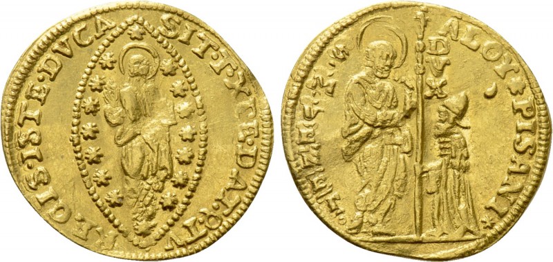 ITALY. Venice. Alvise Pisani (1735-1741). GOLD Zecchino. 

Obv: ALOY ✷ PISANI ...