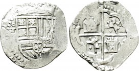 SPAIN. Philip II (1556-1598). Cob 4 Reales. Toledo.