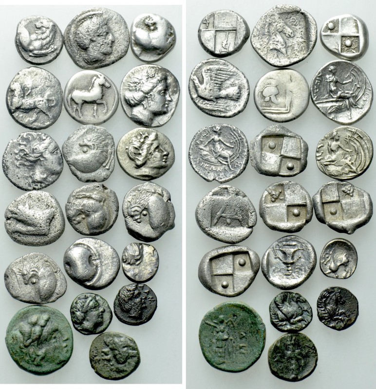 19 Greek and Celtic Coins. 

Obv: .
Rev: .

. 

Condition: See picture.
...