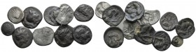Calabria, Tarentum Lot of 13 Silver fractions III cent. BC, AR 10mm., 9.73g. Lot of 13 Silver fractions.

Toned, About Very Fine.

From the E.E. C...