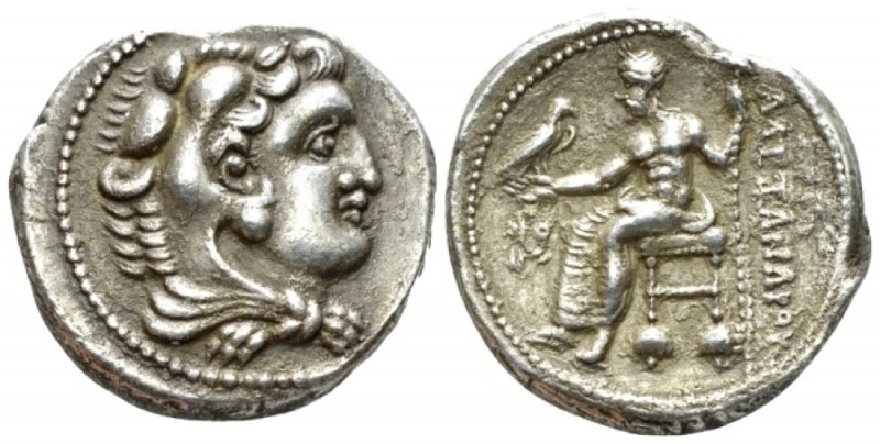 Kingdom of Macedon, Alexander III, 336 – 323 Side Tetradrachm circa 326-325, AR ...