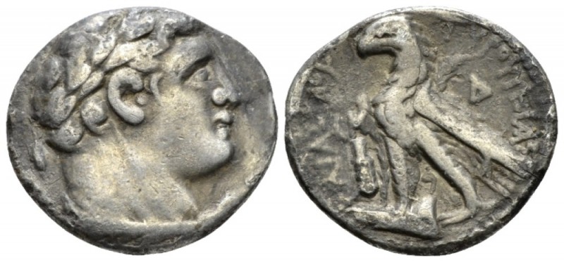 Phoenicia, Tyre Half Shekel circa 87/86, AR 22.5mm., 6.34g. Laureate bust of Mel...