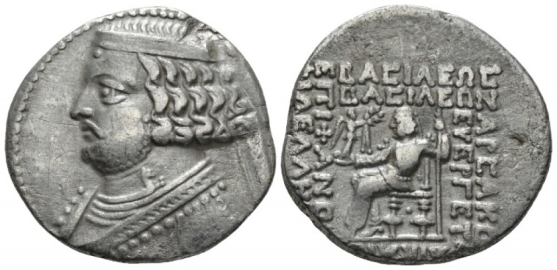 Parthia, Orodes II, 57-38. Seleukeia on the Tigris Tetradrachm circa 57-58, AR 2...