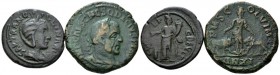 Moesia, Viminacium Trajan Decius, 249-251 Lot of 2 Bronzes circa 249-251, Æ 29mm., 26.26g. Lot of 2 Bronzes: Tranquillina Deultum and T. Decius Vimina...
