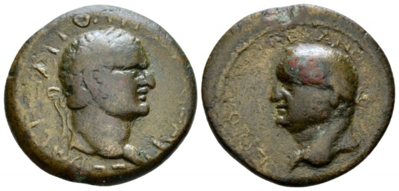 Crete, Koinon Vespasian, 69-79 Bronze circa 77-79, Æ 26mm., 10.56g. Laureate hea...