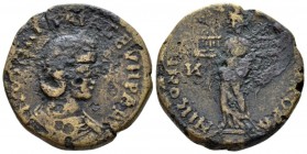 Bithynia, Nicomedia Otacilia Severa, wife of Philip I Bronze circa 244-249, Æ 27mm., 10.52g. Diademed and draped bust r. Rev. Tyche standing l., holdi...