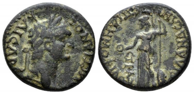 Lydia, Silandos Domitian, 81-96 Bronze circa 81-96, Æ 19.5mm., 4.91g. Laureate h...