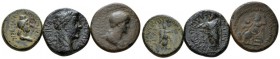 Phrygia, Acomenia. Cadi. Lot of 3 Bronzes circa, Æ 15.5mm., 13.34g. Lot of 3 Bronzes: Acomenia Pseudo-autonomous issue RPC 3177; Nero Acmoneia RPC 317...
