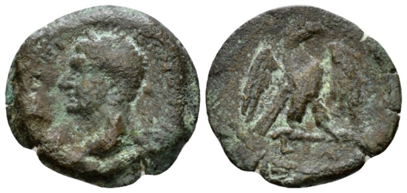 Egypt, Alexandria. Dattari. Trajan, 98-117 Obol circa 107-108 (year 11), Æ 19.5m...