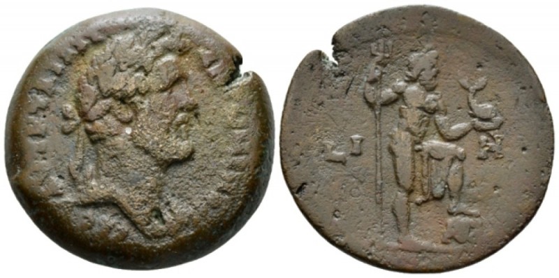 Egypt, Alexandria. Dattari. Antoninus Pius, 138-161 Drachm circa 154-155 (year 1...