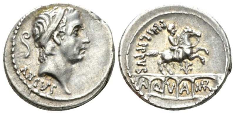 L. Marcius Philippus. Denarius 56, AR 19mm., 4.11g. Diademed head of Ancus Marci...