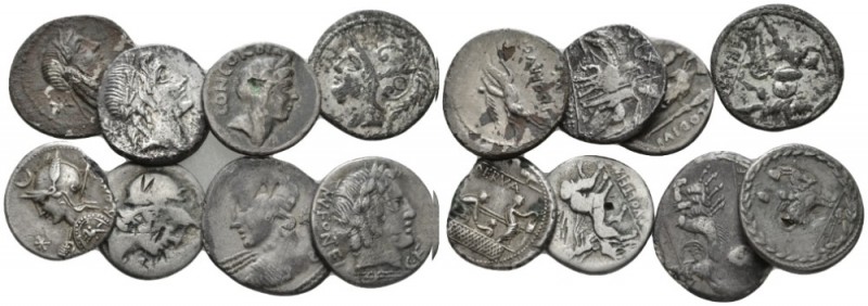 Lot of 8 denarii fouree II -I cent., Æ 19mm., 24.26g. Lot of 8 Denarii fouree
...