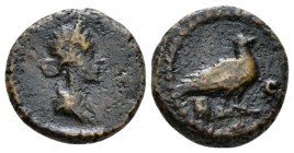 Anonymous issues. Tessera I cent., Æ 13mm., 2.61g. Bust of Venus r. Rev. Dove r. C 10

Very Fine.

From the E.E. Clain-Stefanelli collection. 

...