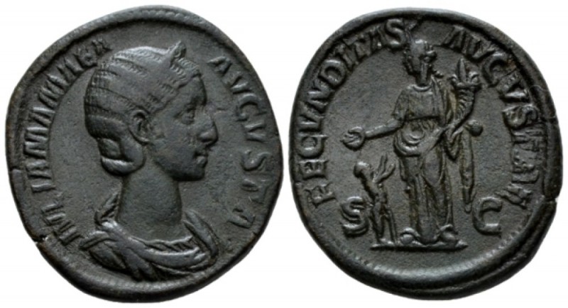 Julia Mamaea, mother of Severus Alexander Sestertius circa 232, Æ 29.5mm., 19.32...